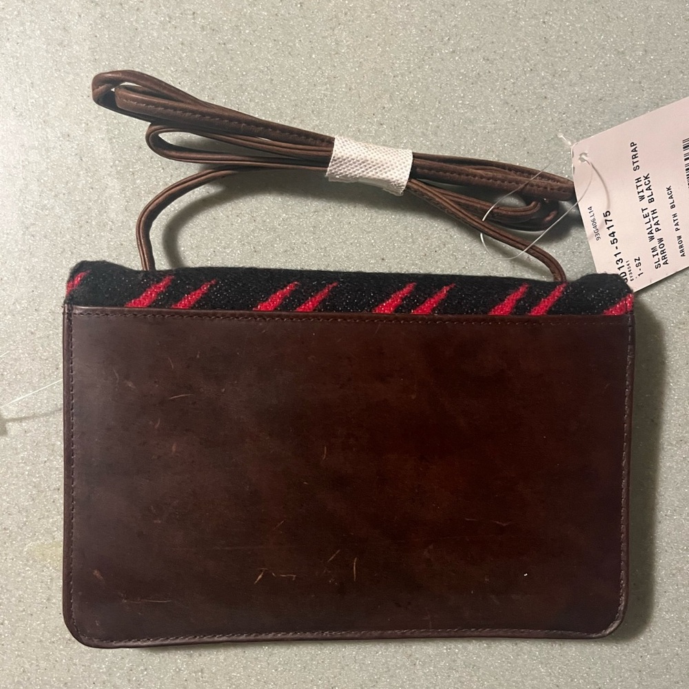 Pendleton Black Crossbody with Orange, Yellow, Bl… - image 4